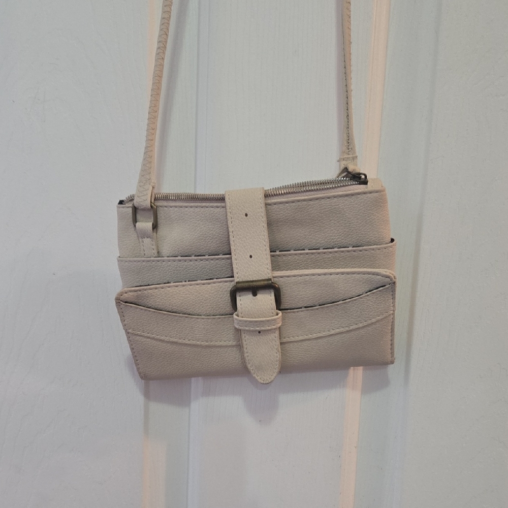 Elegant Cream 'CROSS BODY' Shoulder Bag
